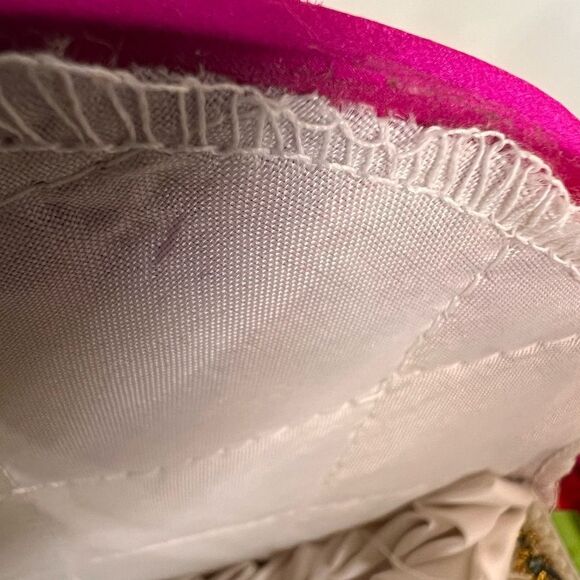 Vintage Colorful Striped Barrel Style Bag Mad In Korea - Picture 9 of 10